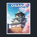 Osaka Castle Japan Travel Postcard<br><div class="desc">Osaka, Japan’s third-largest city, is a dynamic metropolis known for its modern architecture, vibrant nightlife, and rich cultural heritage. Located in the Kansai region, Osaka has long been an economic and trade hub, dating back to its role as Japan’s commercial centre during the Edo period. Today, the city is famous...</div>