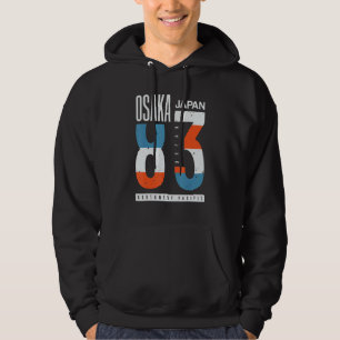 Osaka Japan 83 Ocean North West Pacific Hoodie