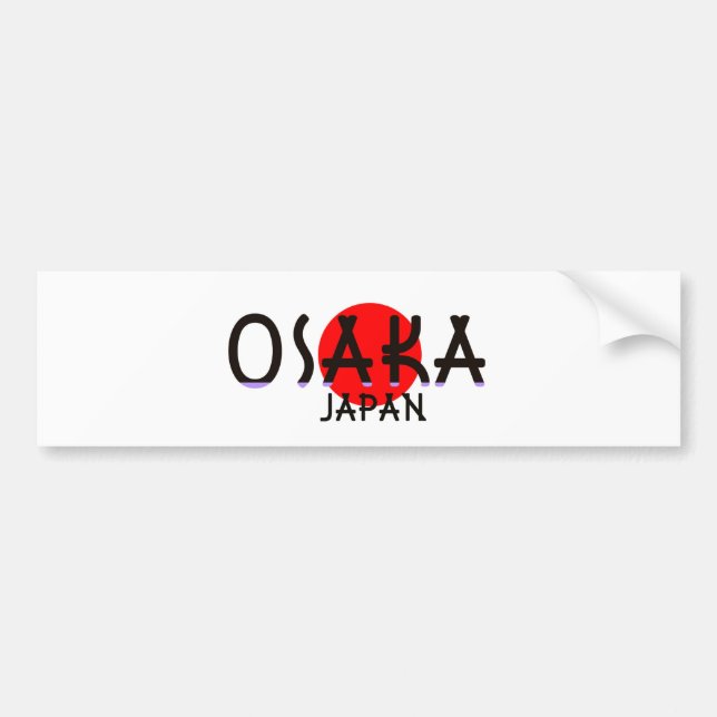 Osaka Japan Bumper Sticker (Front)