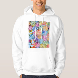 Osaka Japan City Map Hoodie