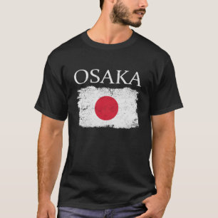 Osaka Japan Flag Japan Tourist Osaka Tourist T-Shirt