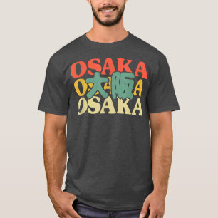 Osaka Japan Kanji Japanese Kanji Character Vintage T-Shirt