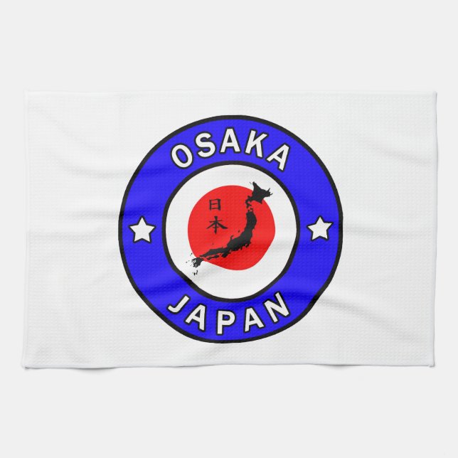 Osaka Japan Tea Towel (Horizontal)