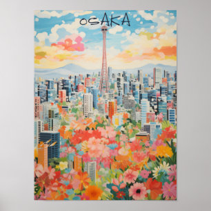 Osaka Japan Travel City Wall Art Aesthetic