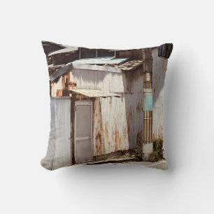Osaka Japan Urban Buildings Throw Pillow