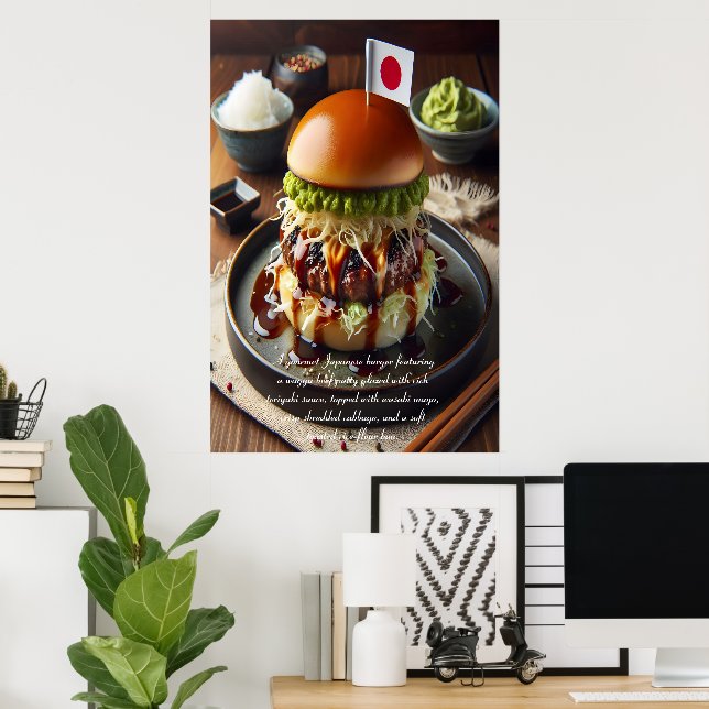 Osaka Oishii Burger Dream 24x36 Poster (Home Office)