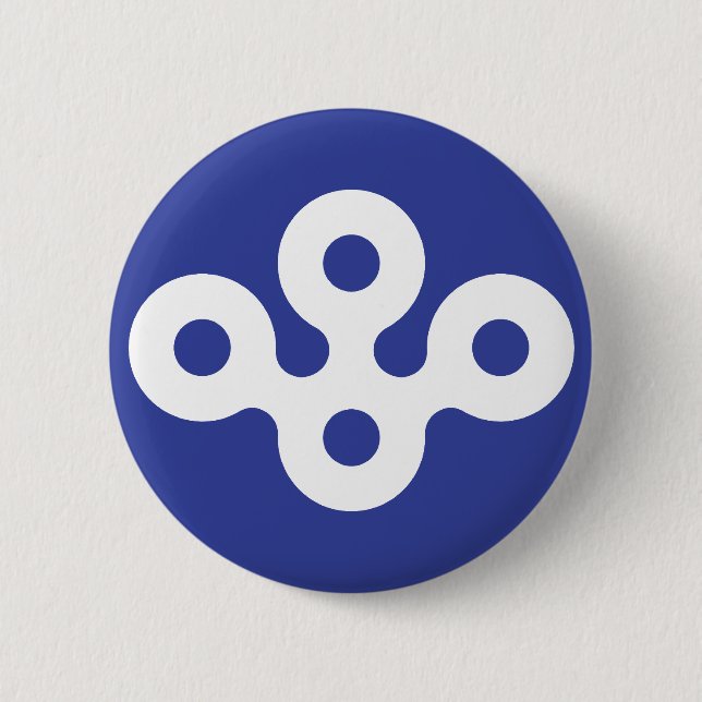 Osaka Prefecture, Japan 6 Cm Round Badge (Front)