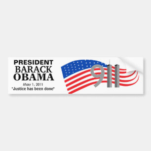 Osama Bin Laden Dead - Justice has been done Bumper Sticker