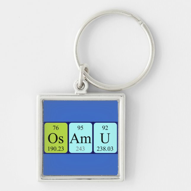 Osamu periodic table name keyring (Front)