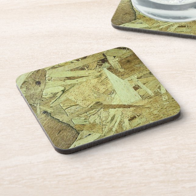 OSB Chip Board Plywood Coaster (Left Side)