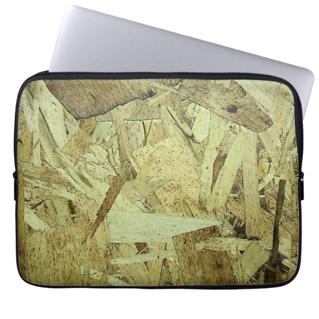 OSB Chip Board Plywood Laptop Sleeve (Front)