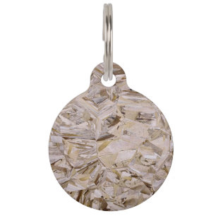 OSB Construction Plywood Sheeting Print Pet Tag
