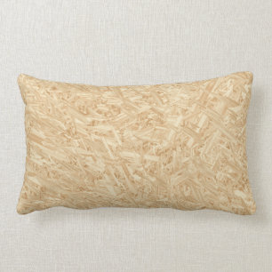OSB Pattern Chipboard Renovation Lumbar Cushion