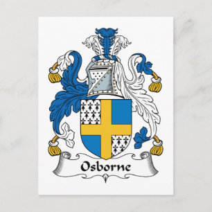 Osborne Family Crest Postcard