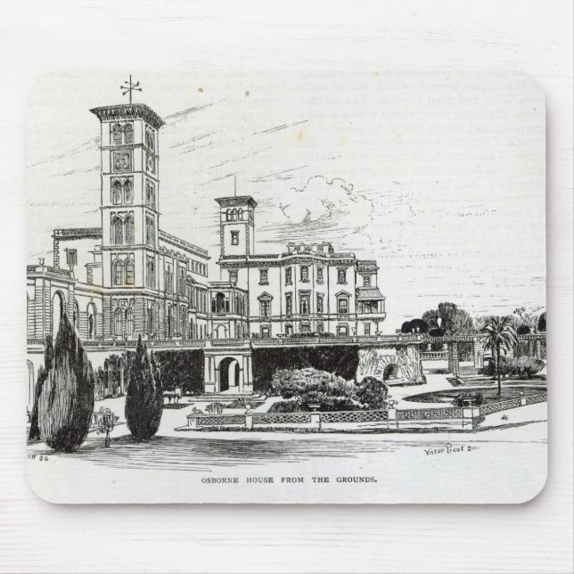 Osborne House from the Grounds Mouse Pad (Front)