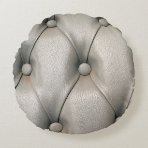 Oscar fabric texture with small spheresabstract,ab round cushion