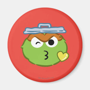 Oscar Face Throwing a Kiss Magnet