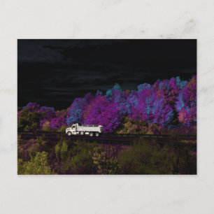 oscar leaves the party invitation postcard