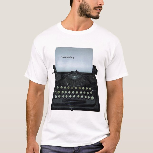 Oscar Madisoy Typewriter t-shirt (Front)
