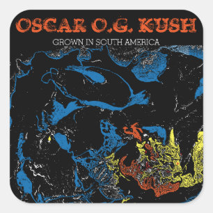 OSCAR O.G. KUSH SQUARE STICKER