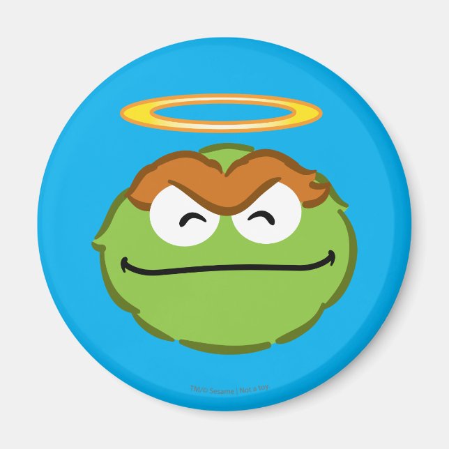 Oscar Smiling Face with Halo Magnet (Front)