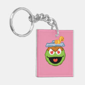 Oscar Smiling Face with Heart-Shaped Eyes Key Ring (Front Left)
