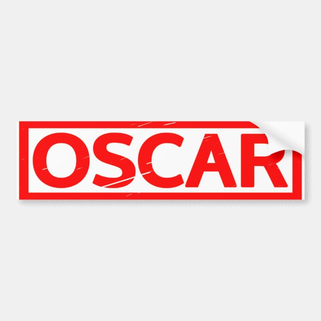 Oscar Stamp Bumper Sticker (Front)