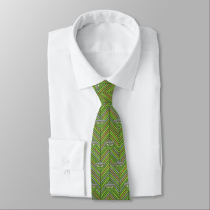 Oscar the Grouch 80's Throwback Pattern Tie