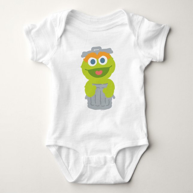 Oscar the Grouch Baby Bodysuit (Front)