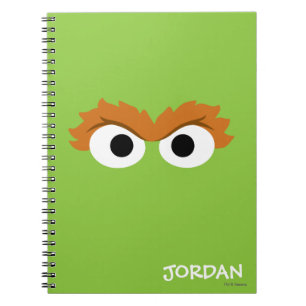 Oscar the Grouch Big Face Add Your Name Notebook