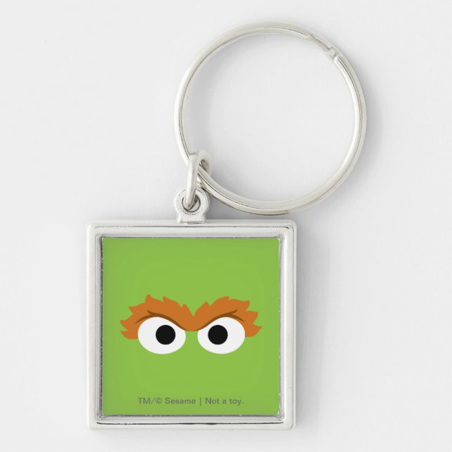 Oscar the Grouch Big Face Key Ring (Front)