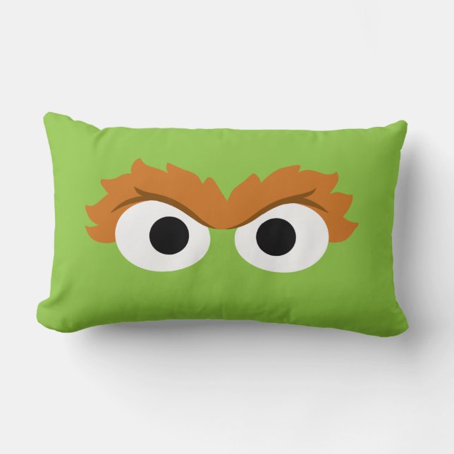 Oscar the Grouch Big Face Lumbar Cushion (Front)