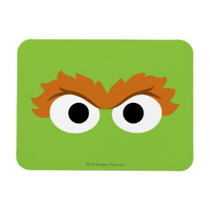 Oscar the Grouch Big Face Magnet