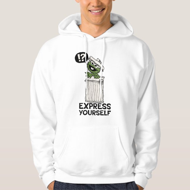 Oscar the Grouch Express Yourself Hoodie (Front)