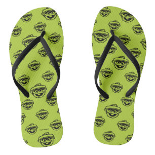 Oscar the Grouch Green Pattern Thongs