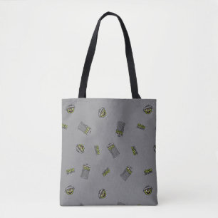 Oscar the Grouch   Grey Pattern Tote Bag