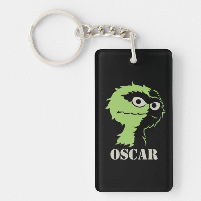 Oscar the Grouch Half Key Ring (Front)