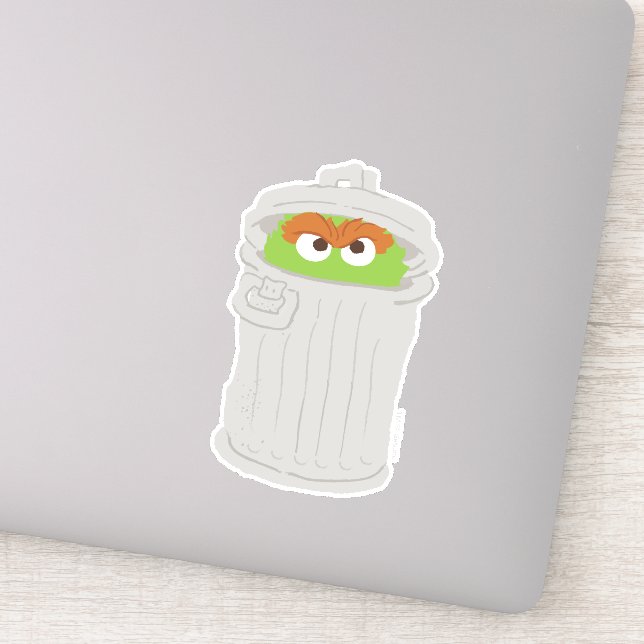 Oscar the Grouch & His Trash Can (Detail)