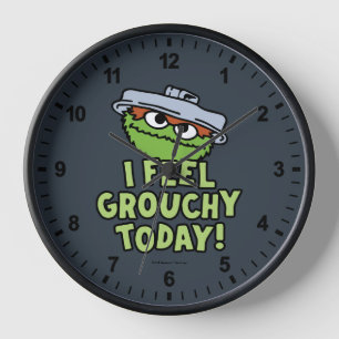 Oscar the Grouch   I Feel Grouchy Today! Clock