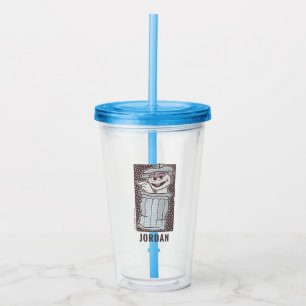 Oscar the Grouch   Kiss My Can Acrylic Tumbler