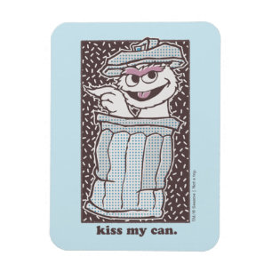 Oscar the Grouch Kiss My Can Magnet