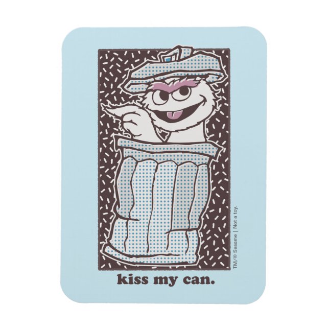 Oscar the Grouch | Kiss My Can Magnet (Vertical)