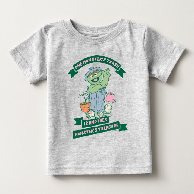 Oscar the Grouch | Monster Treasure Graphic Baby T-Shirt (Front)