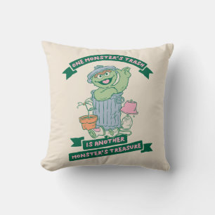 Oscar the Grouch Monster Treasure Graphic Cushion