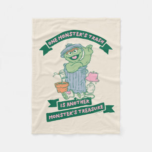 Oscar the Grouch   Monster Treasure Graphic Fleece Blanket