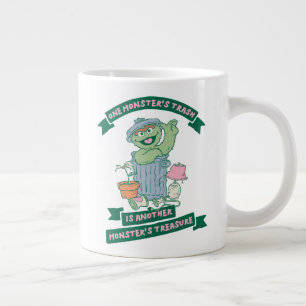 Oscar the Grouch   Monster Treasure Graphic Large Coffee Mug