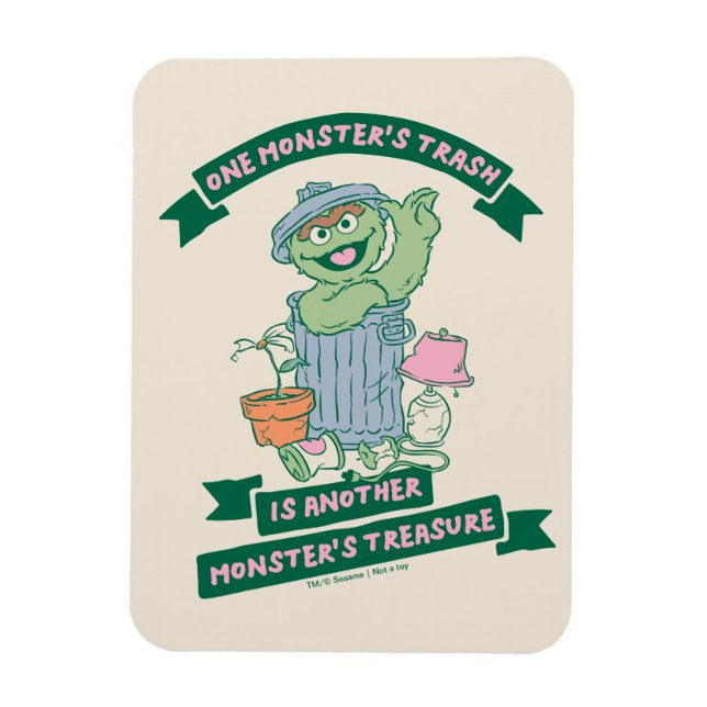 Oscar the Grouch | Monster Treasure Graphic Magnet (Vertical)