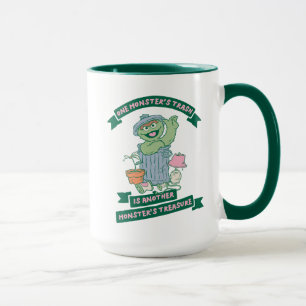 Oscar the Grouch   Monster Treasure Graphic Mug