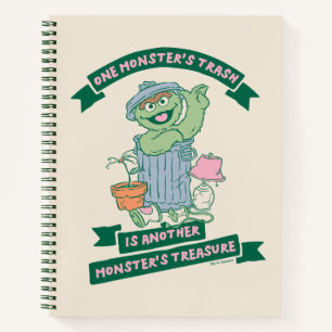 Oscar the Grouch   Monster Treasure Graphic Notebook