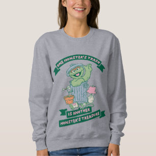 Oscar the Grouch Monster Treasure Graphic Sweatshirt